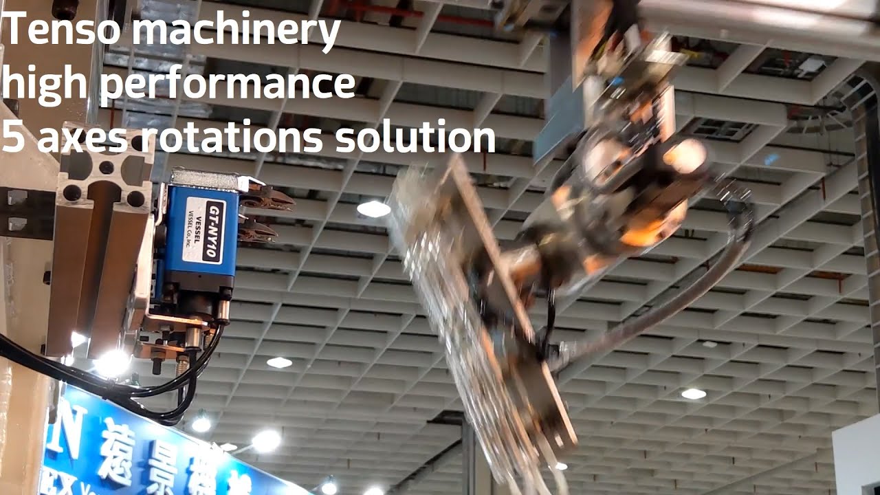 Tenso robot high performance 5 axes rotations solution